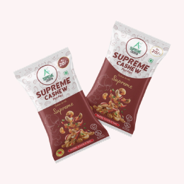 SS Packaging - Supreme Cashew Pouch Design Branidng Designer Packaging branding Mockup product design